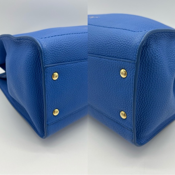 Authentic Salvatore Ferragamo Gancini blue Amy tote - Picture 13 of 17